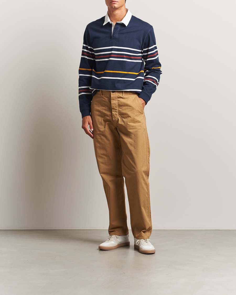 Herr | Byxor | orSlow | French Work Pants Khaki
