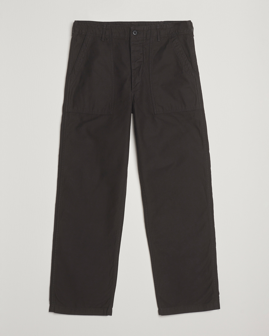 Herr | Byxor | orSlow | Regular Fit Original Sateen Fatigue Pants Black