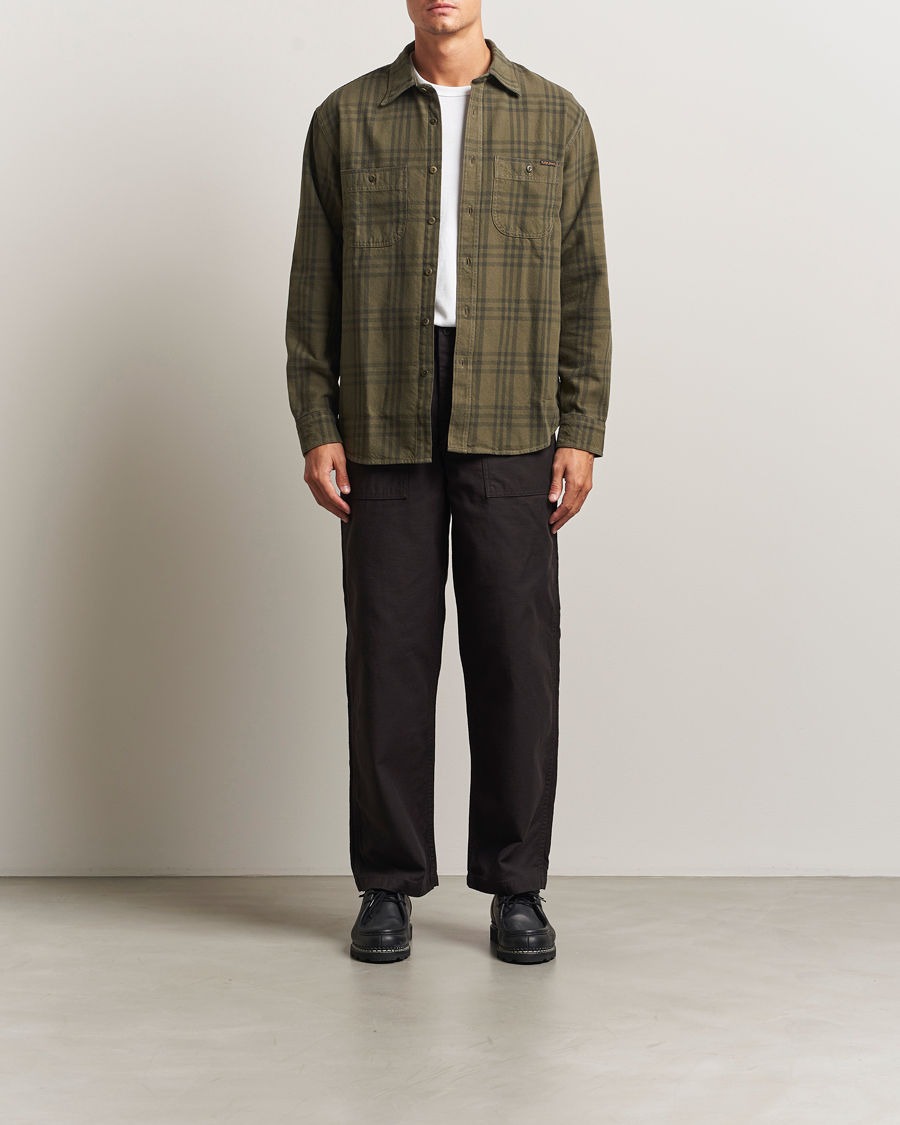 Herr | Byxor | orSlow | Regular Fit Original Sateen Fatigue Pants Black