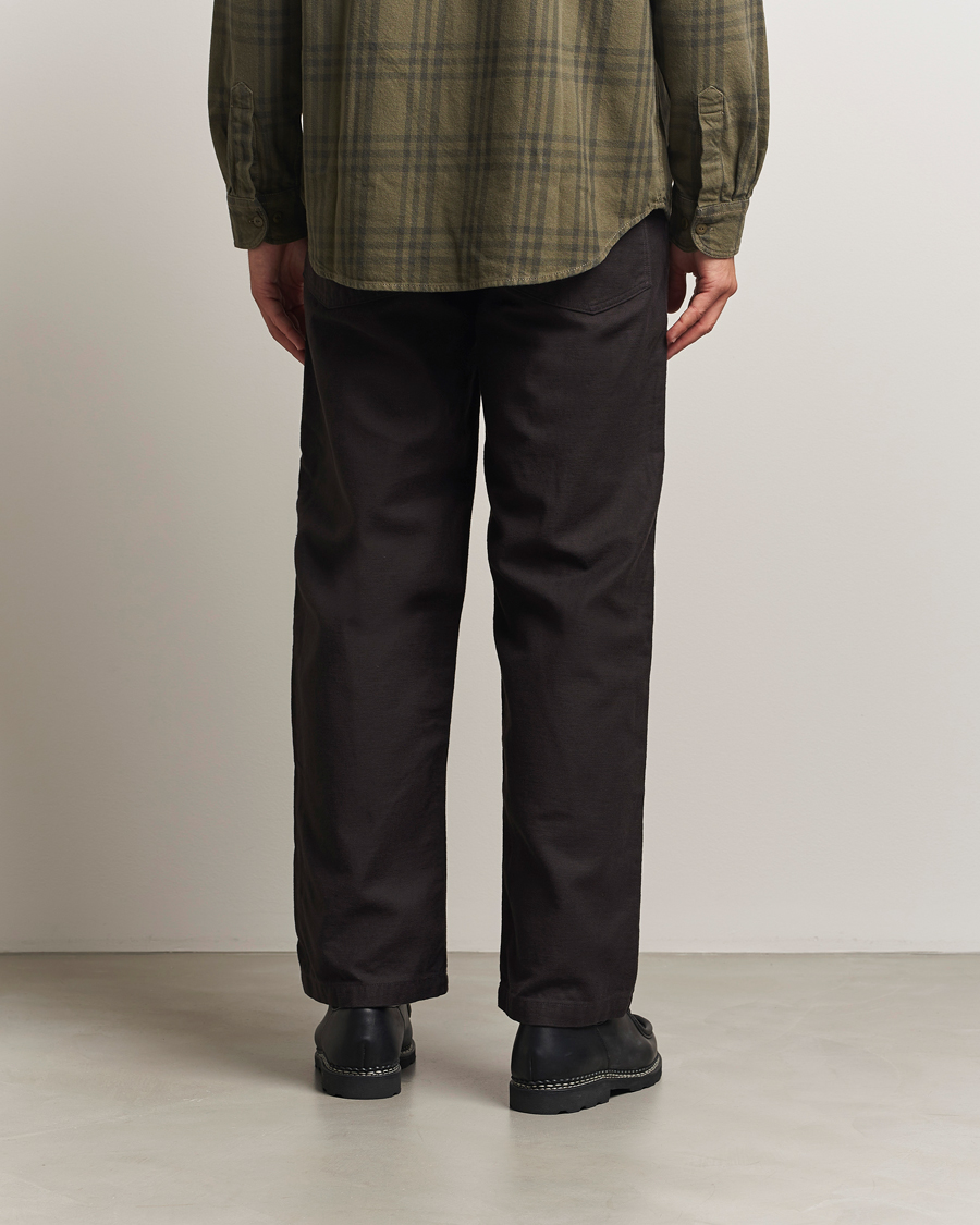 Herr | Byxor | orSlow | Regular Fit Original Sateen Fatigue Pants Black