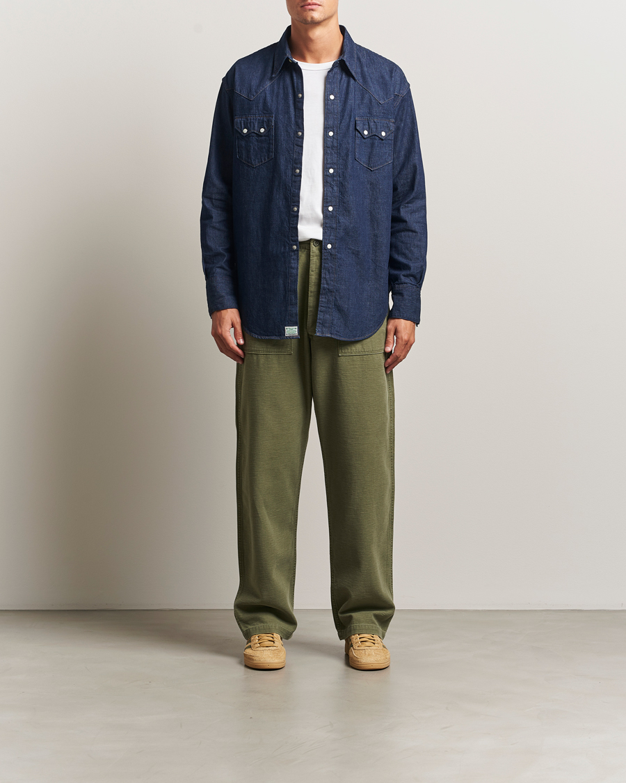 Herr | Byxor | orSlow | Vintage Fit Fatigue Pants Dark Olive