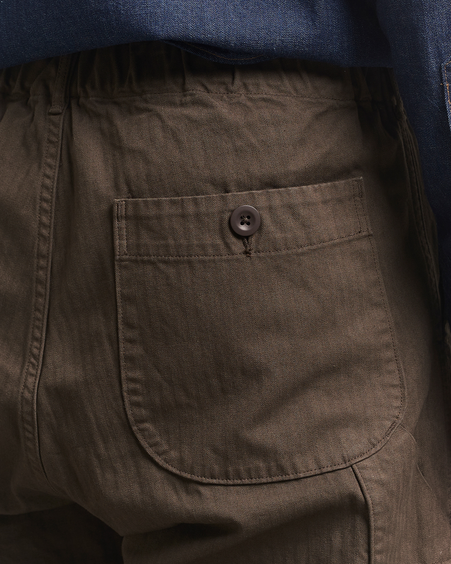Herr | Byxor | orSlow | Wide Fit French Work Pants Coffee Brown