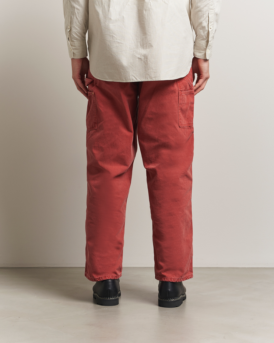 Herr | Byxor | orSlow | Dad Fit Oxford Painter Pants Red