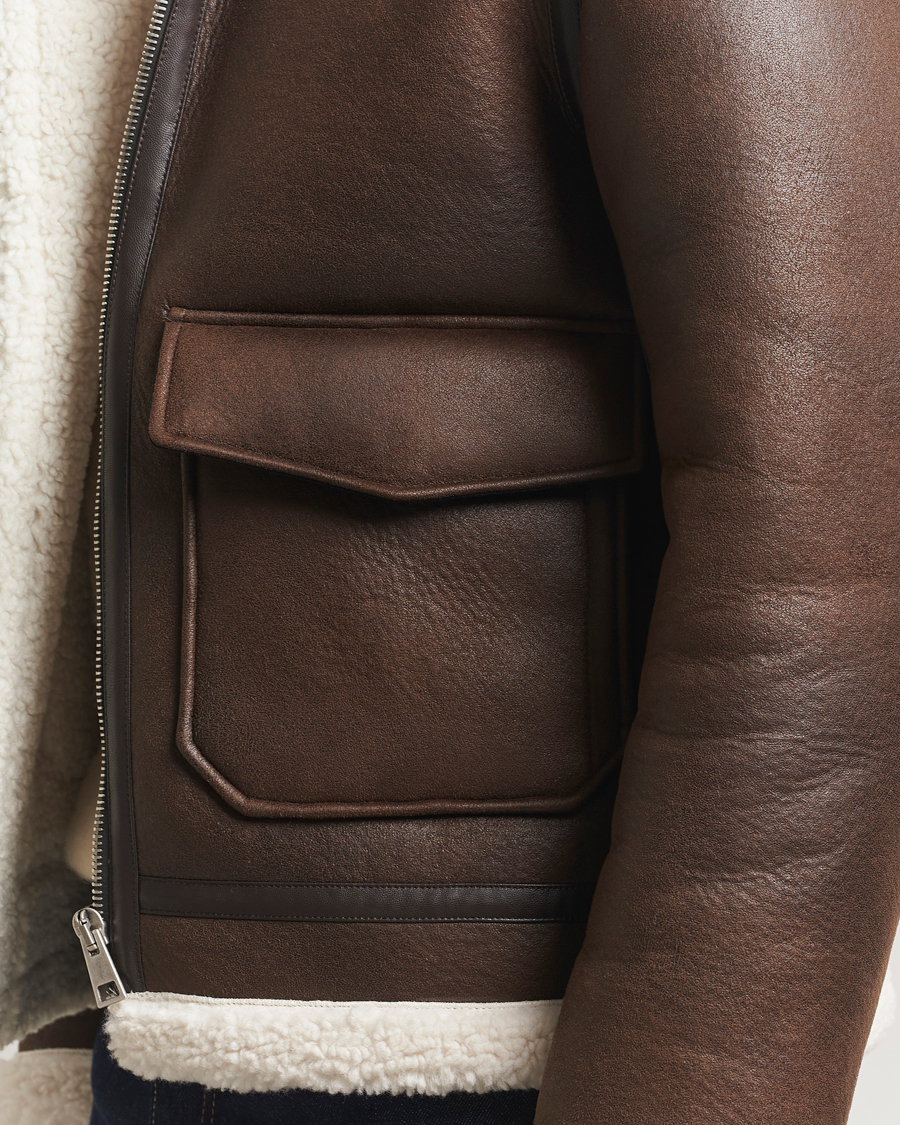 Herr | Jackor | A.P.C. | Tommy Aviator Jacket Brown