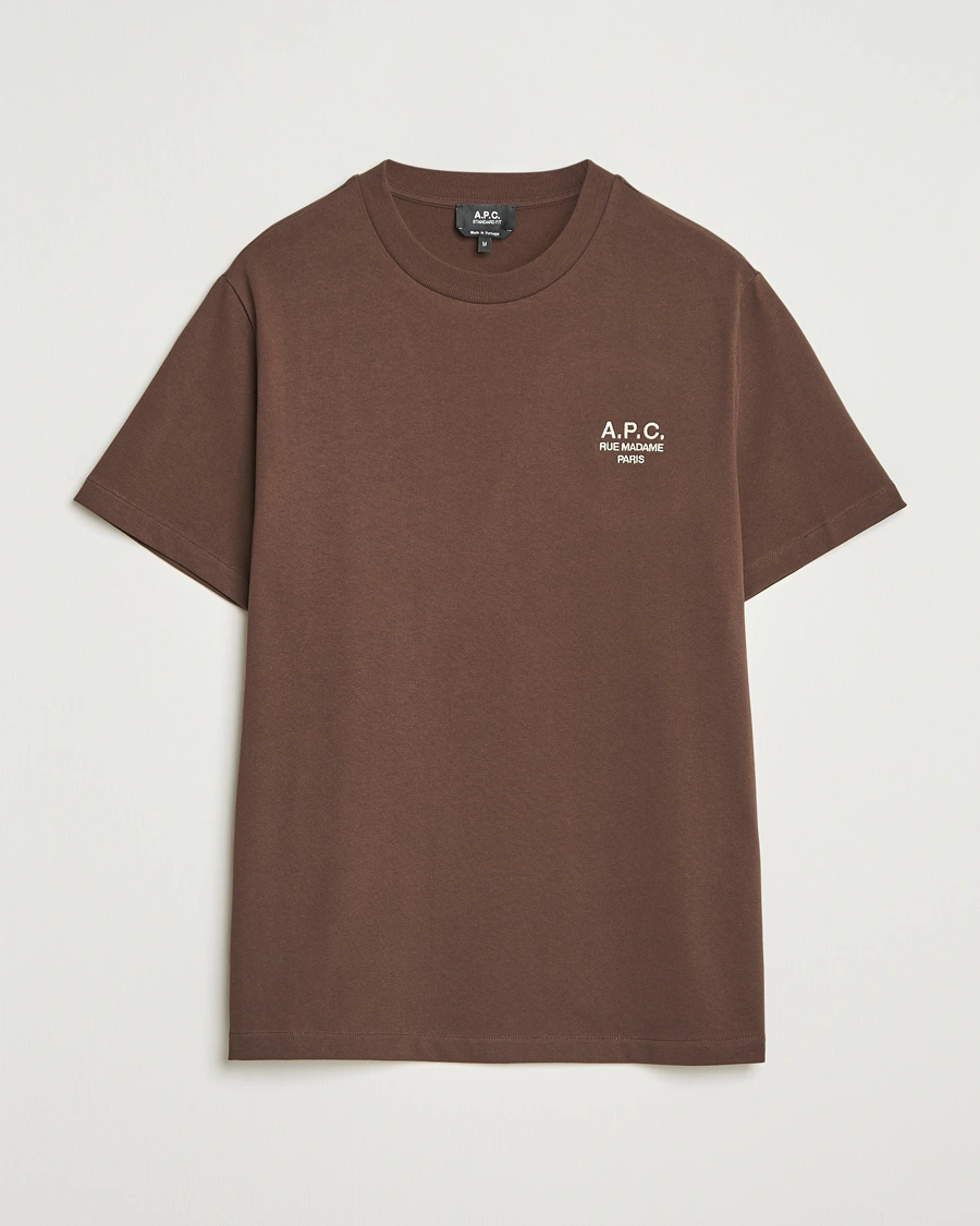 Herr | T-Shirts | A.P.C. | Rue Madame T-Shirt Brown