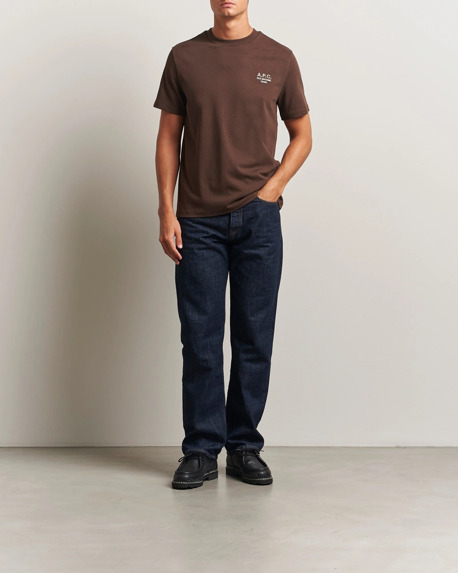 Herr | T-Shirts | A.P.C. | Rue Madame T-Shirt Brown
