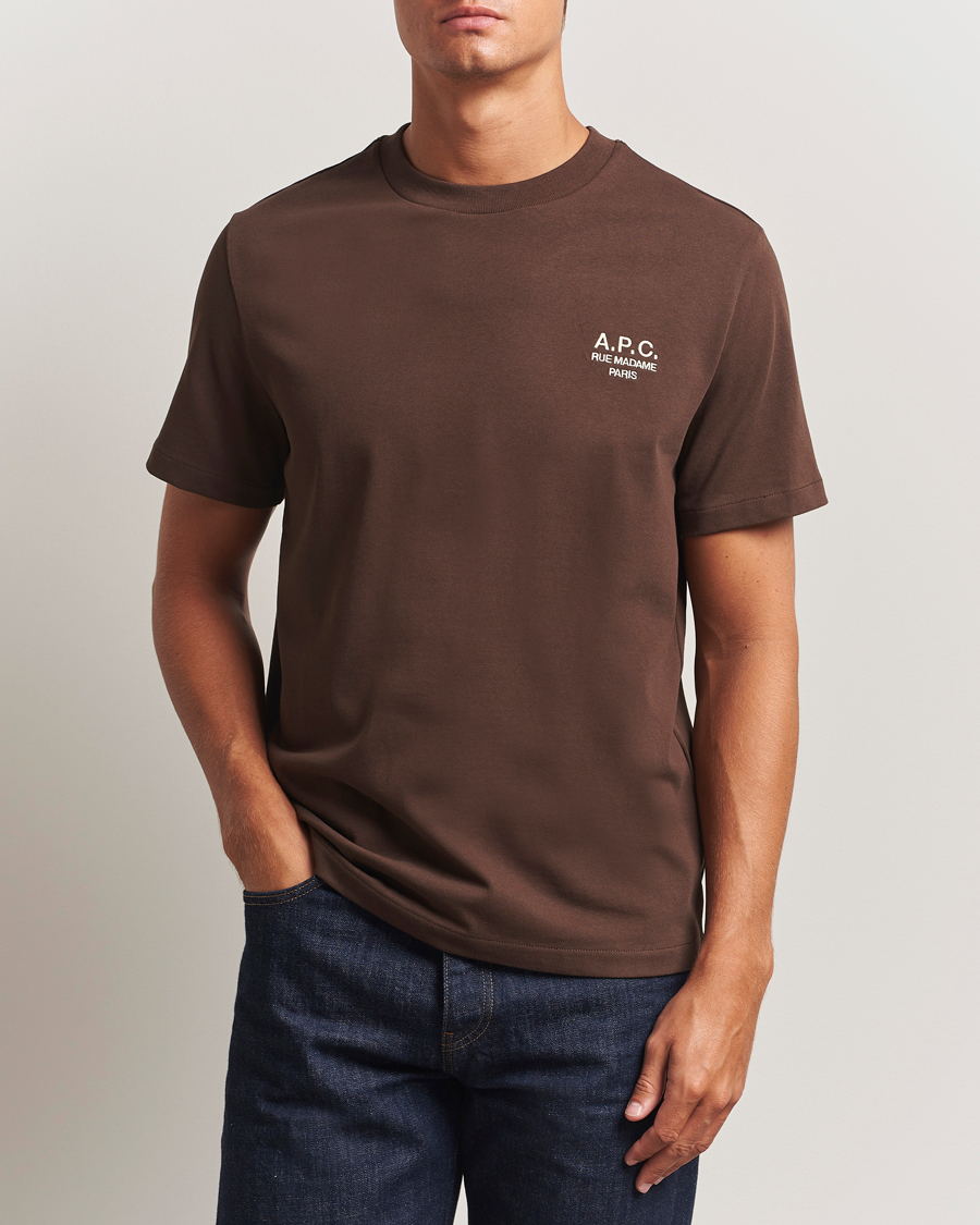Herr | T-Shirts | A.P.C. | Rue Madame T-Shirt Brown