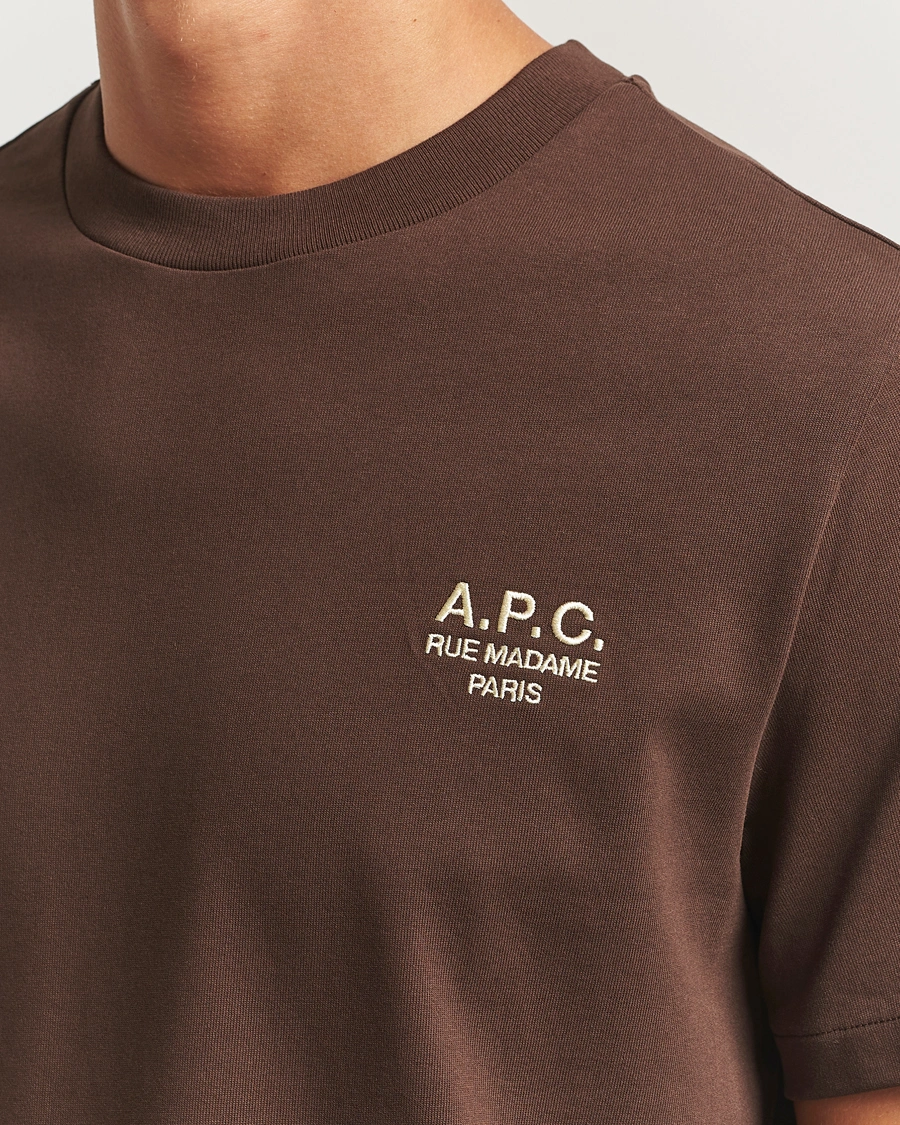 Herr | T-Shirts | A.P.C. | Rue Madame T-Shirt Brown