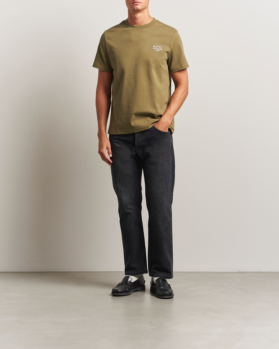 Herr | T-Shirts | A.P.C. | Rue Madame T-Shirt Khaki Green