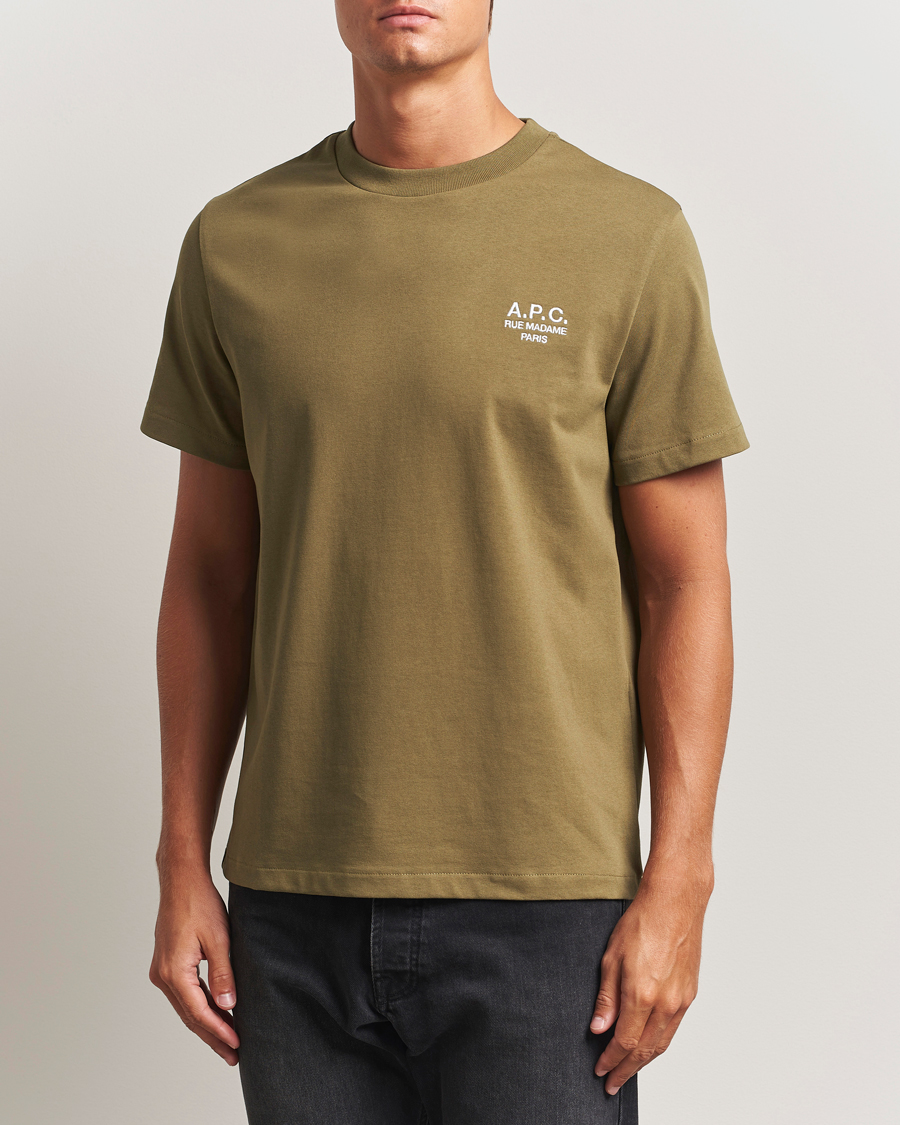 Herr | T-Shirts | A.P.C. | Rue Madame T-Shirt Khaki Green