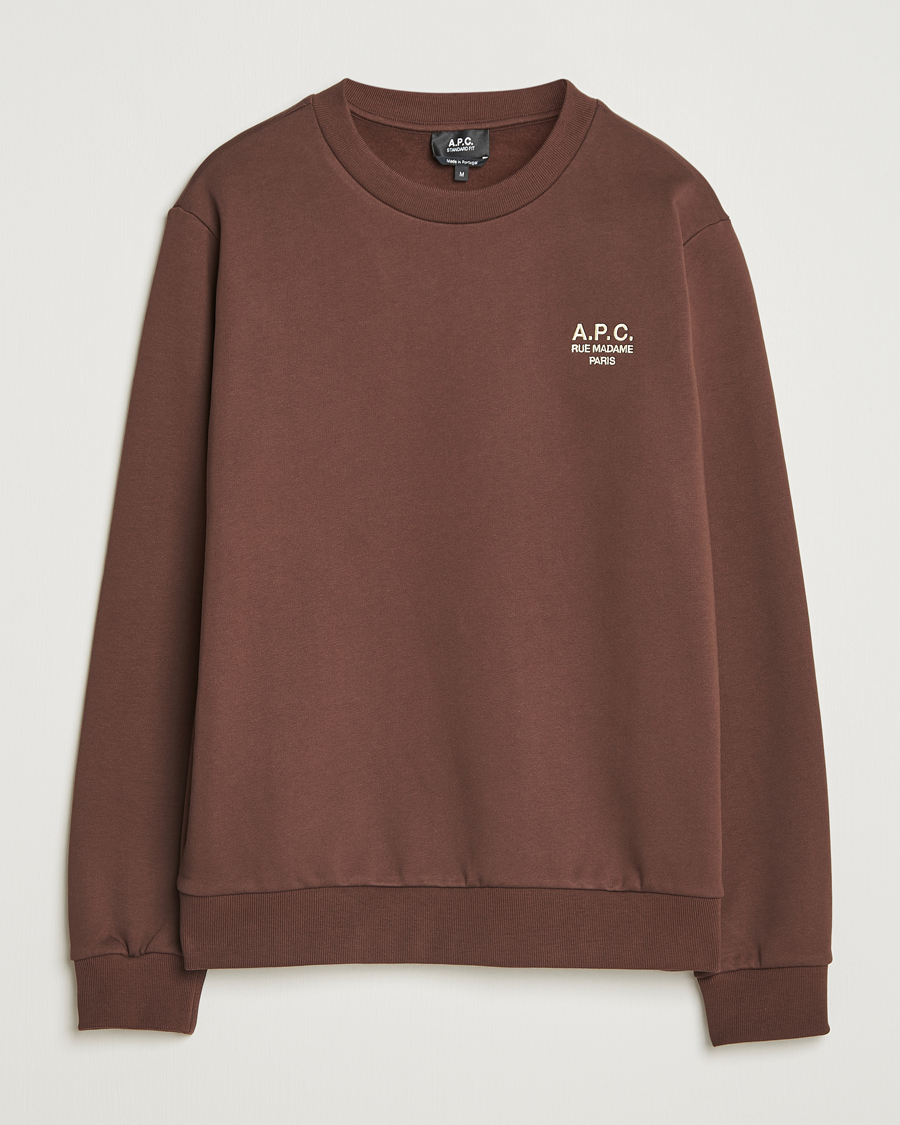 Herr | Tröjor | A.P.C. | Rue Madame Sweatshirt Brown