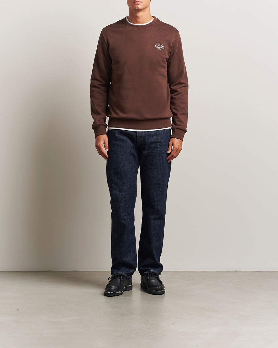 Herr | Tröjor | A.P.C. | Rue Madame Sweatshirt Brown