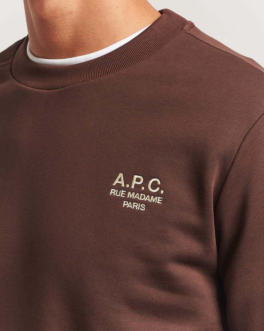 Herr | Tröjor | A.P.C. | Rue Madame Sweatshirt Brown