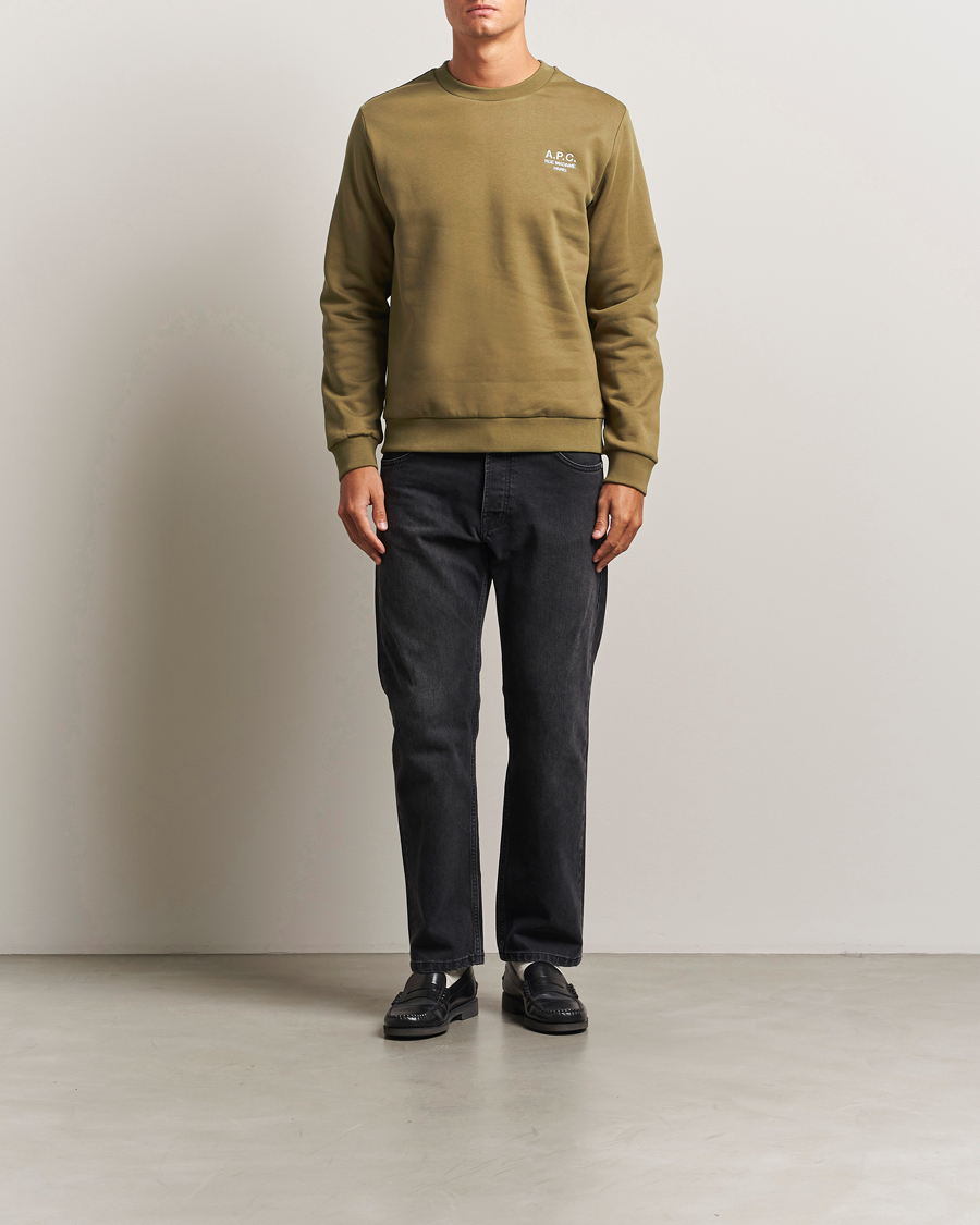 Herr | Tröjor | A.P.C. | Rue Madame Sweatshirt Khaki Green