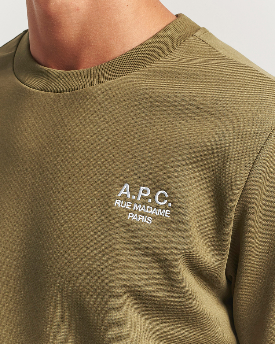 Herr | Tröjor | A.P.C. | Rue Madame Sweatshirt Khaki Green