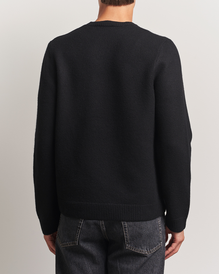 Herr | Tröjor | A.P.C. | Edward Wool Knitted Sweater Black