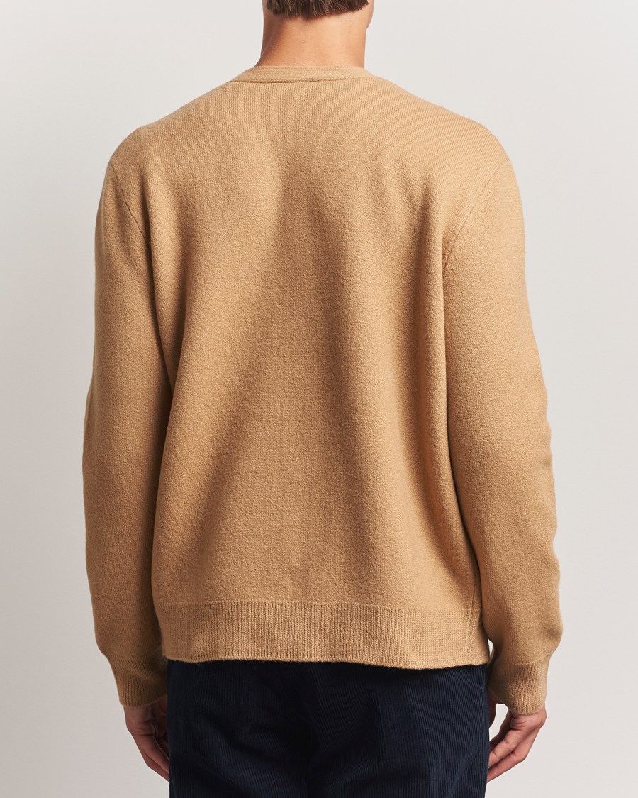 Herr | Tröjor | A.P.C. | Kenny Wool Knitted Cardigan Camel