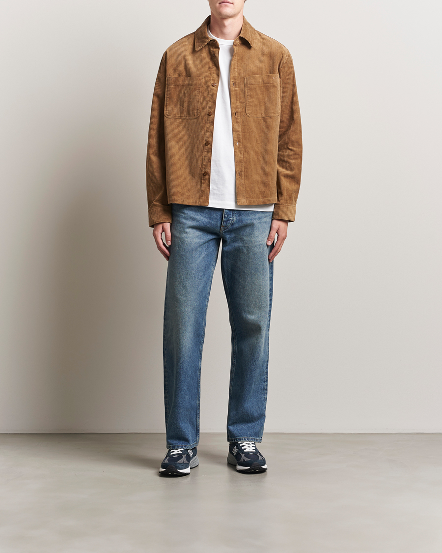 Herr | Skjortor | A.P.C. | Leon Corduroy Overshirt Brown