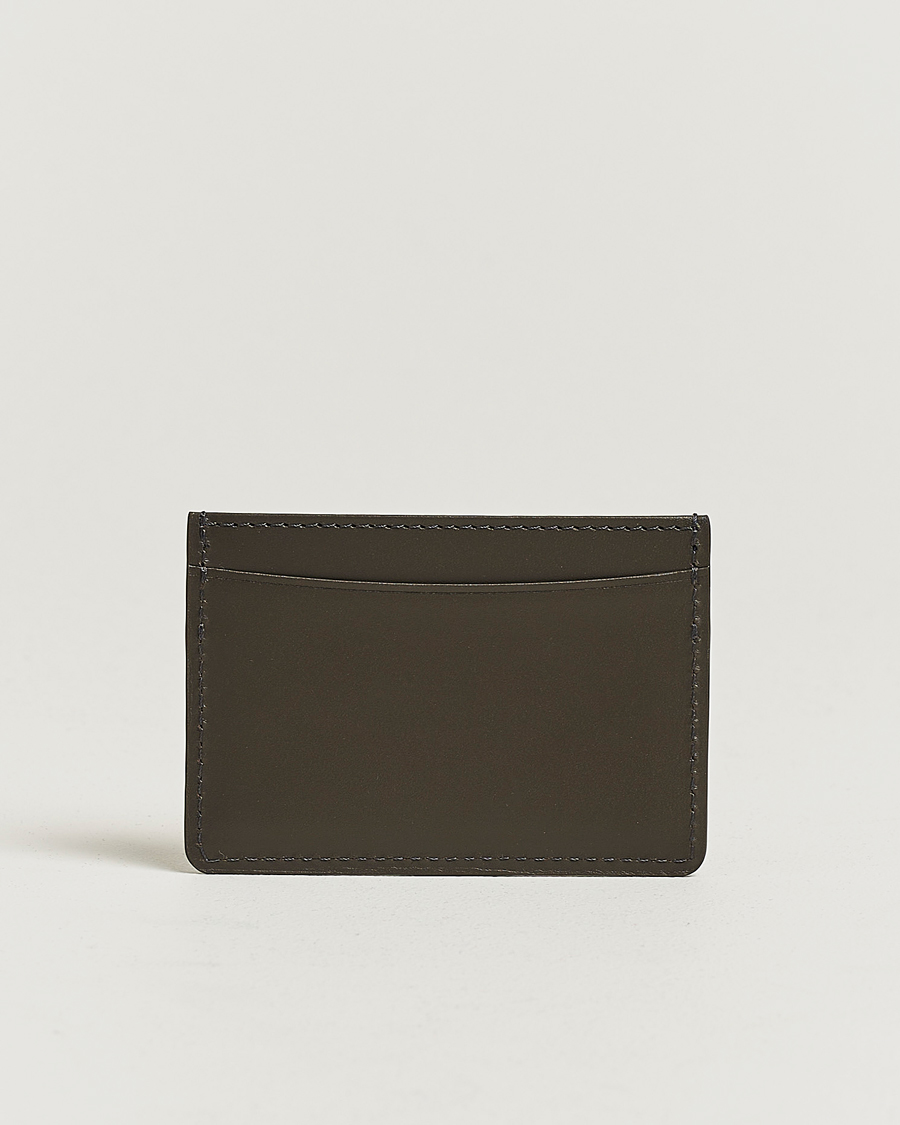 Herr | Plånböcker | A.P.C. | Calf Leather Card Holder Coal
