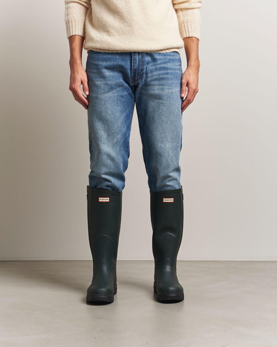 Herr | Galoscher & Gummistövlar | Hunter Boots | Balmoral Full Zip Boot Dark Olive