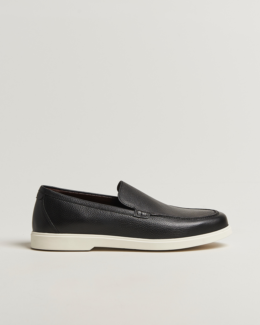Herr | Loafers | Loake 1880 | Tuscany Grained Leather Loafers Black