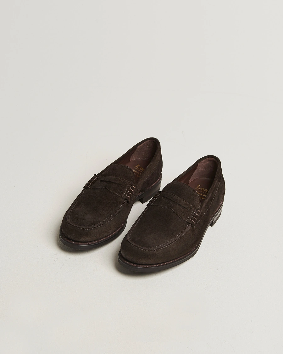 Herr | Loafers | Loake 1880 | Kingscliffe Suede Loafer Dark Brown