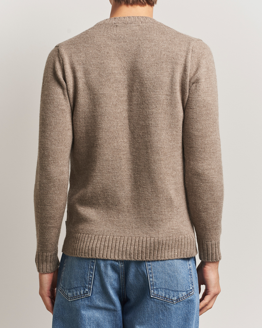 Herr | Tröjor | Peregrine | Maker's Stitch Merino Crew Light Brown