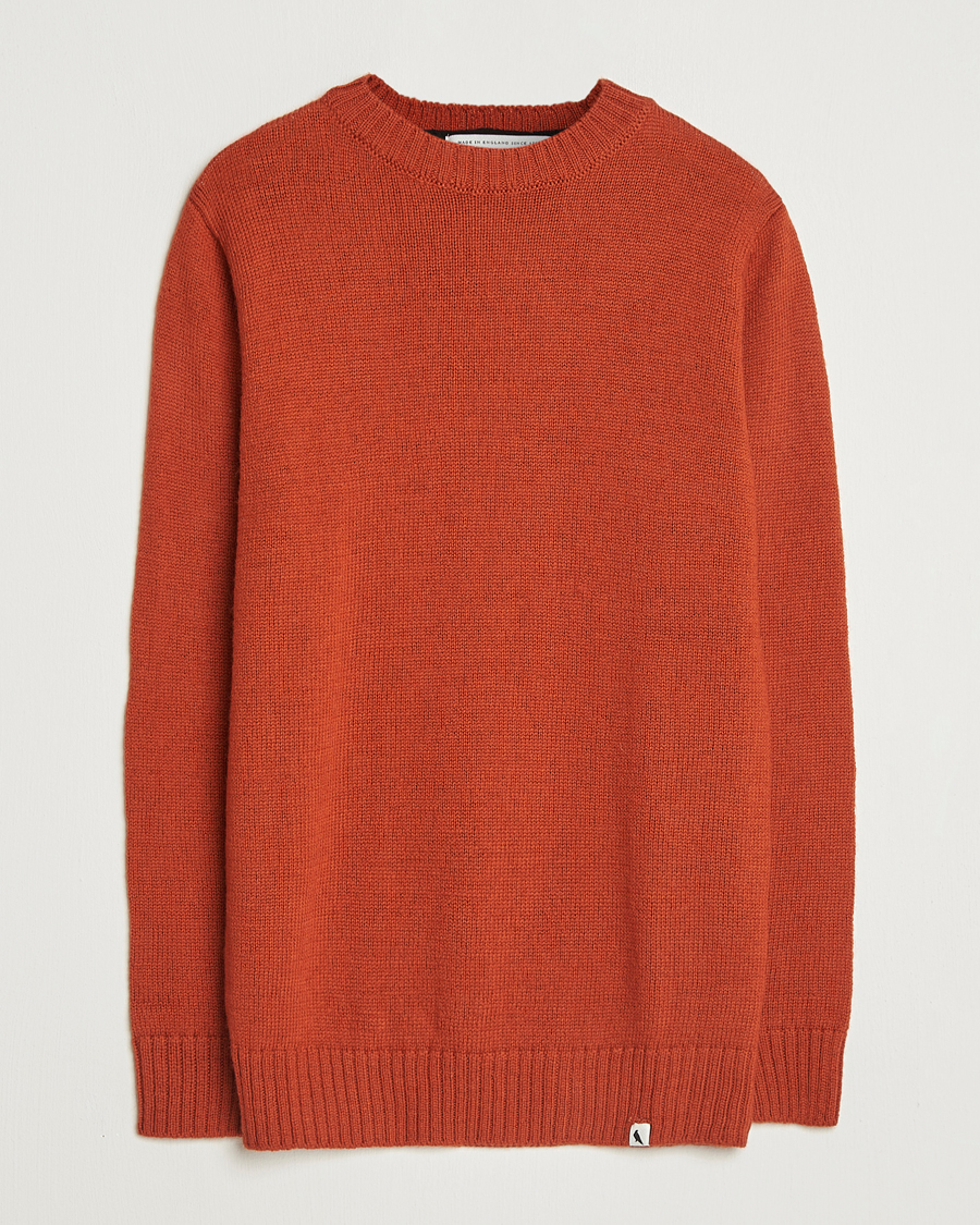 Herr | Tröjor | Peregrine | Maker's Stitch Merino Crew Orange