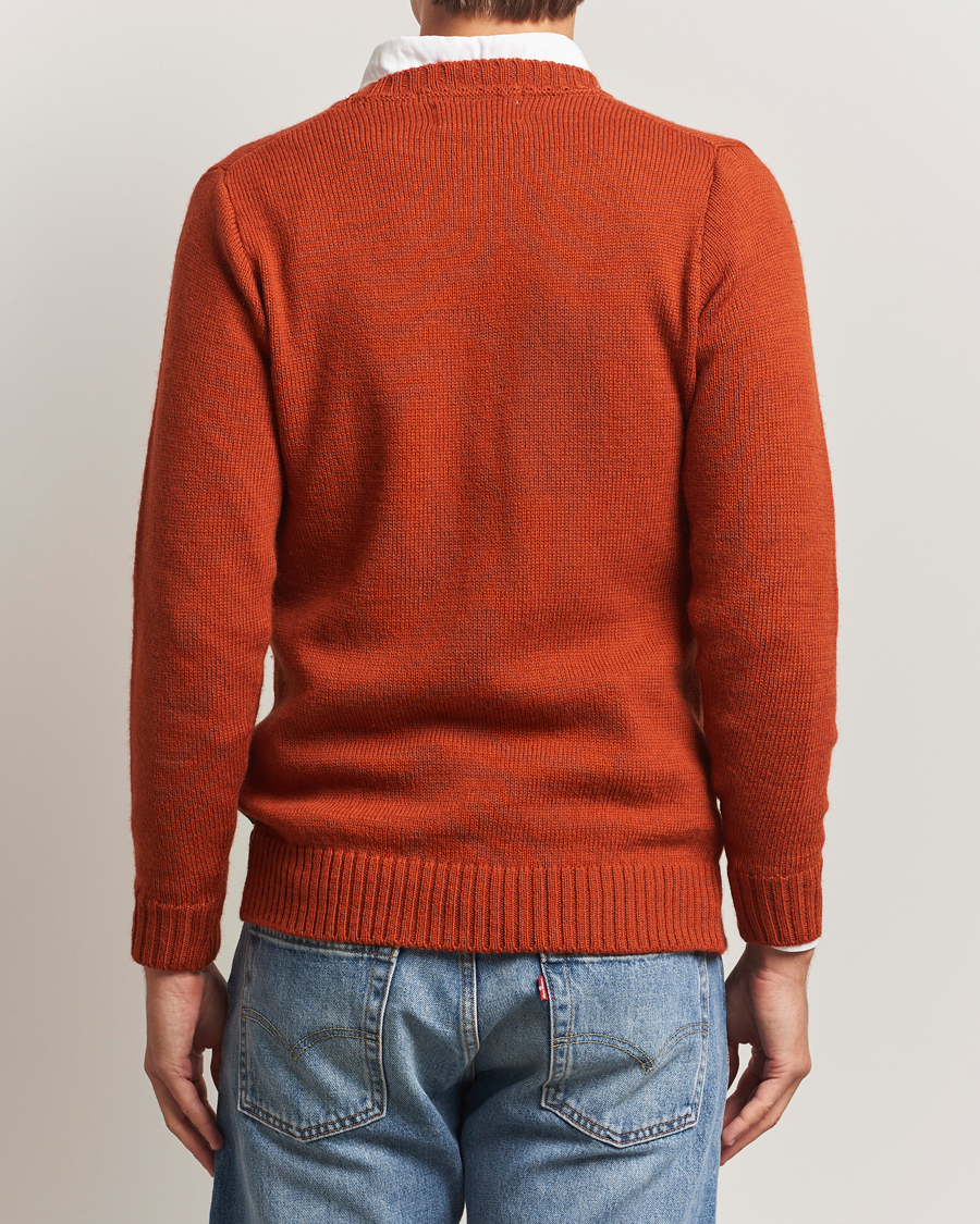 Herr | Tröjor | Peregrine | Maker's Stitch Merino Crew Orange