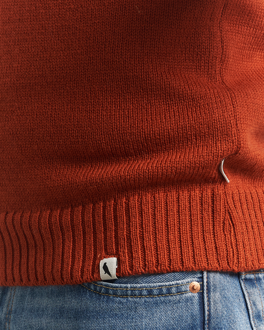 Herr | Tröjor | Peregrine | Maker's Stitch Merino Crew Orange