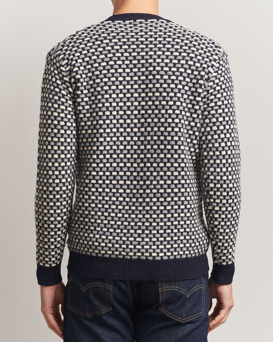 Herr | Tröjor | Peregrine | Network Merino Cardigan Navy