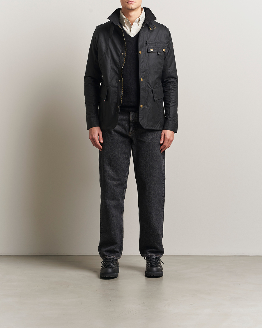 Herr | Jackor | Peregrine | Bexley Wax Jacket Black