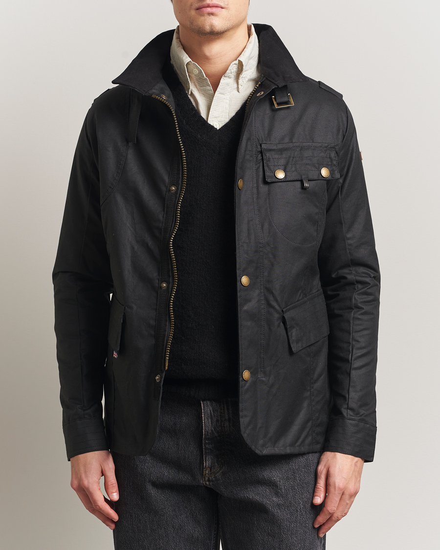 Herr | Jackor | Peregrine | Bexley Wax Jacket Black