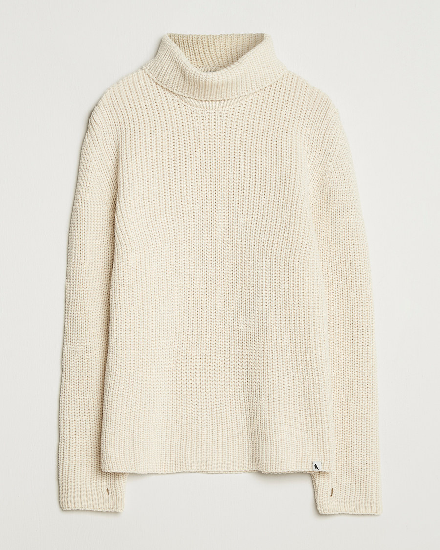 Herr | Tröjor | Peregrine | Wilkinson Knitted Merino Rollneck Ecru