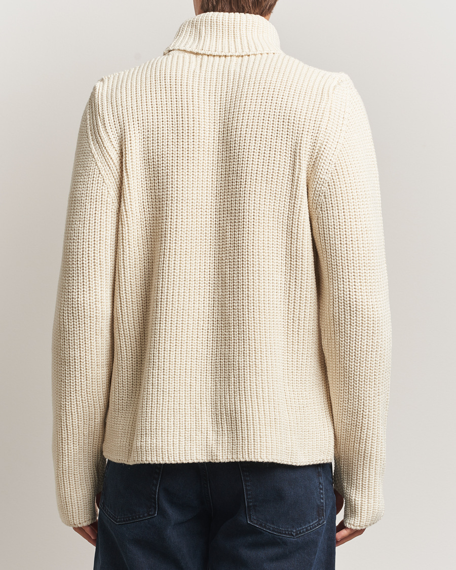Herr | Tröjor | Peregrine | Wilkinson Knitted Merino Rollneck Ecru