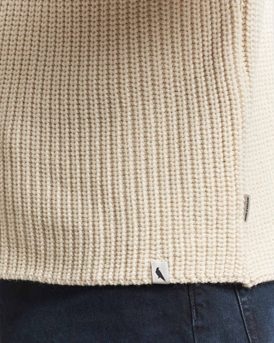 Herr | Tröjor | Peregrine | Wilkinson Knitted Merino Rollneck Ecru