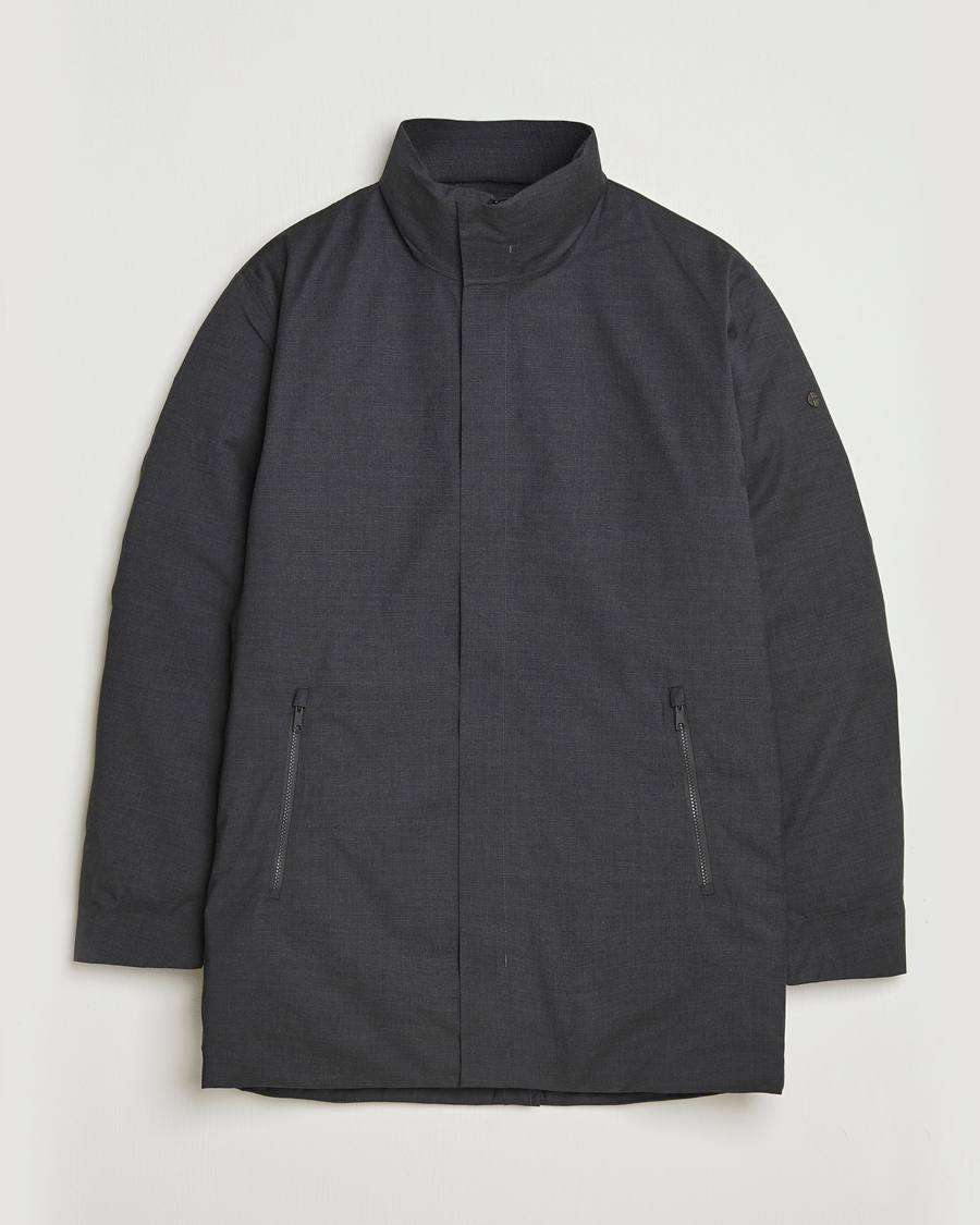 Herr | Jackor | Scandinavian Edition | Axis Loro Piana Padded Coat Dark Grey Melange