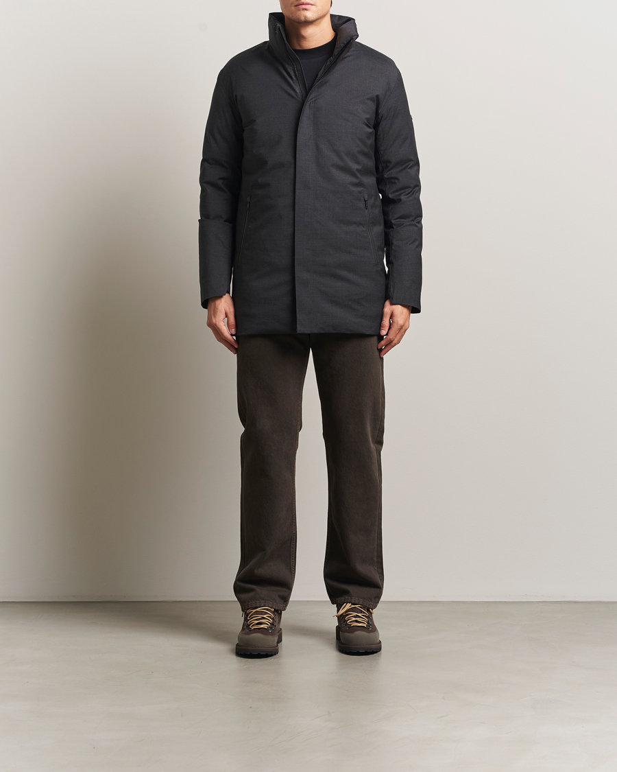 Herr | Jackor | Scandinavian Edition | Axis Loro Piana Padded Coat Dark Grey Melange