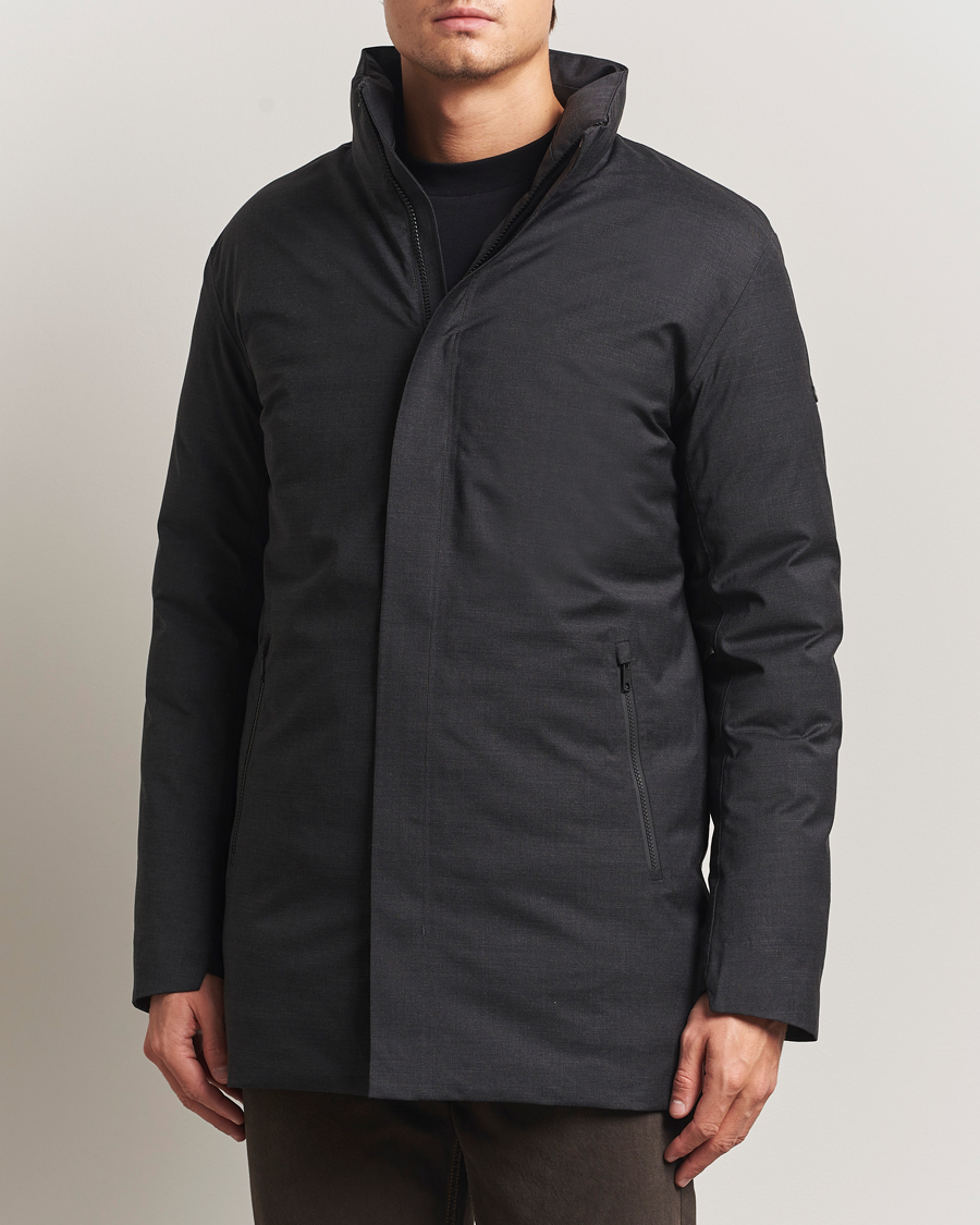 Herr | Jackor | Scandinavian Edition | Axis Loro Piana Padded Coat Dark Grey Melange
