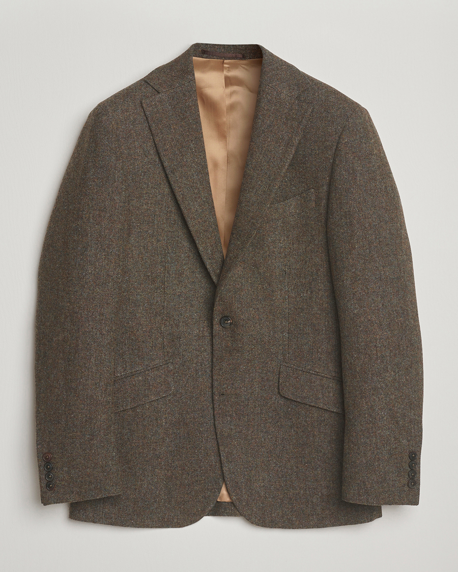 Herr | Kavajer | Walker Slater | Edward Shetland Wool Donegal Blazer Dark Green