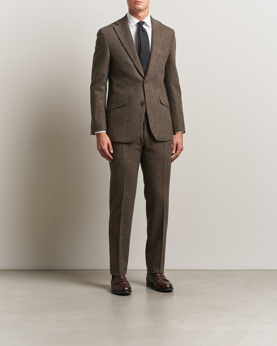 Herr | Kavajer | Walker Slater | Edward Shetland Wool Donegal Blazer Dark Green