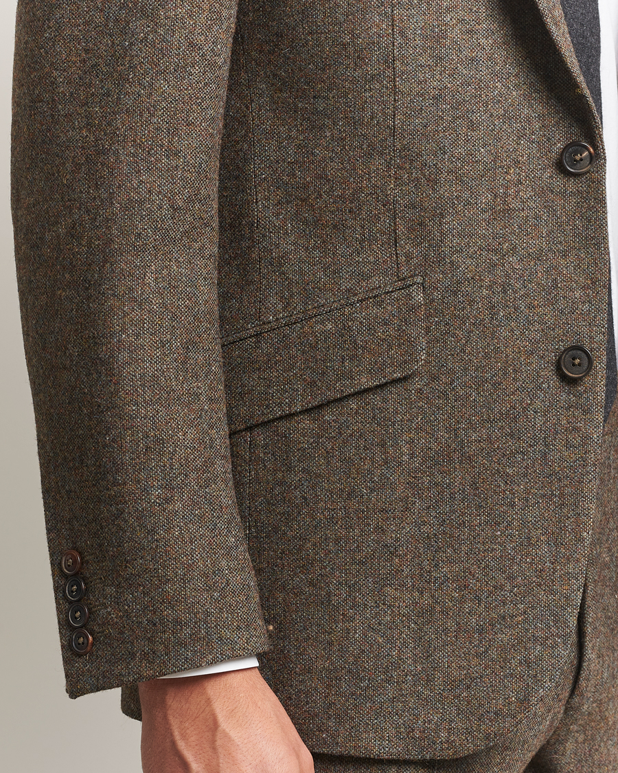 Herr | Kavajer | Walker Slater | Edward Shetland Wool Donegal Blazer Dark Green