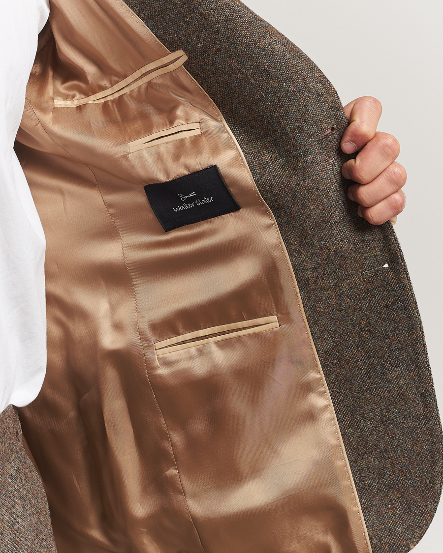 Herr | Kavajer | Walker Slater | Edward Shetland Wool Donegal Blazer Dark Green