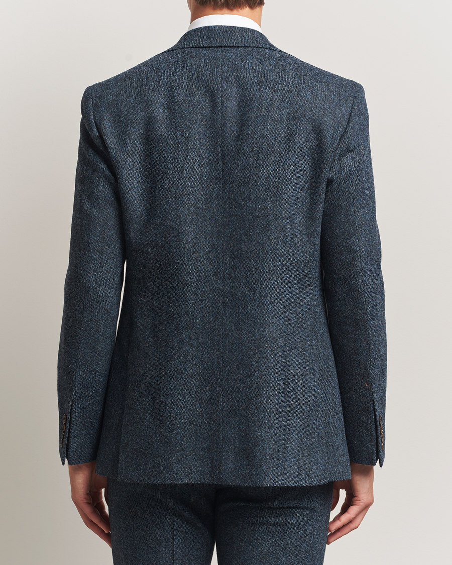 Herr | Kavajer | Walker Slater | Edward Shetland Wool Donegal Blazer Navy