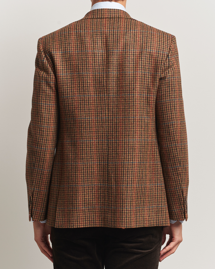 Herr | Kavajer | Walker Slater | Edward Lambswool Dogtooth Blazer Brown