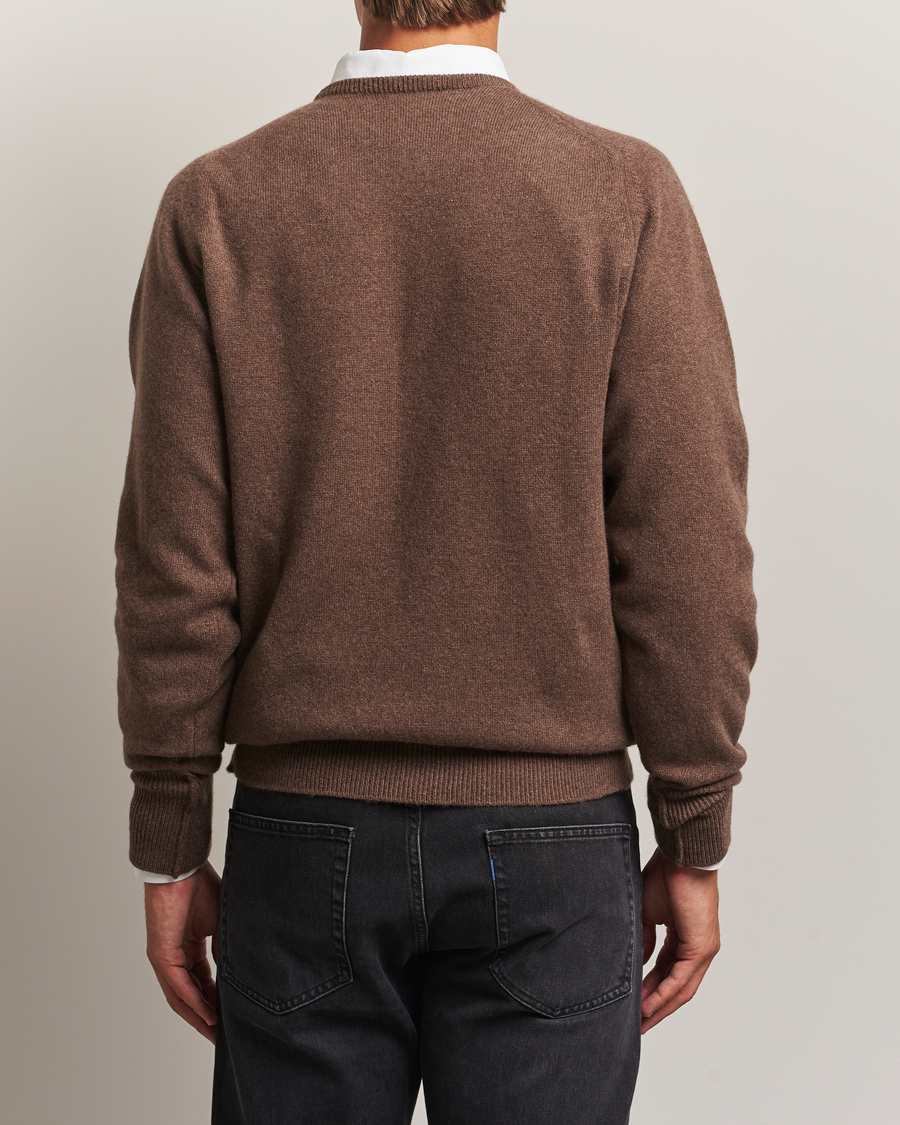 Herr | Tröjor | William Lockie | Melrose Cashmere Crew Neck Mocha