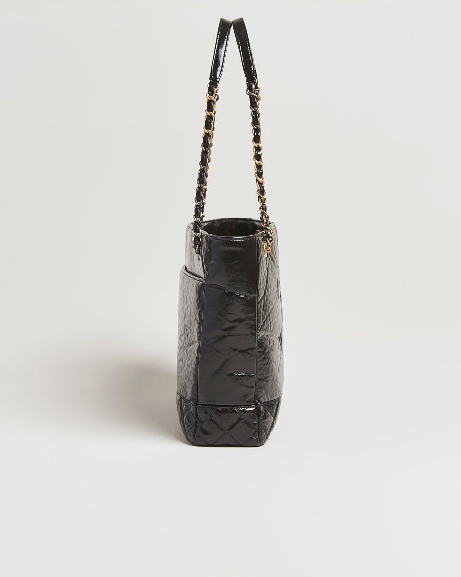 Herr | Pre-Owned & Vintage Bags | Chanel Pre-Owned | Chain Tote Bag Black