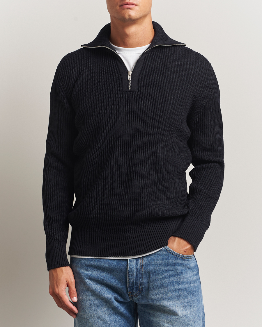 Herr | Tröjor | S.N.S. Herning | Fender Short Zip Navy Blue