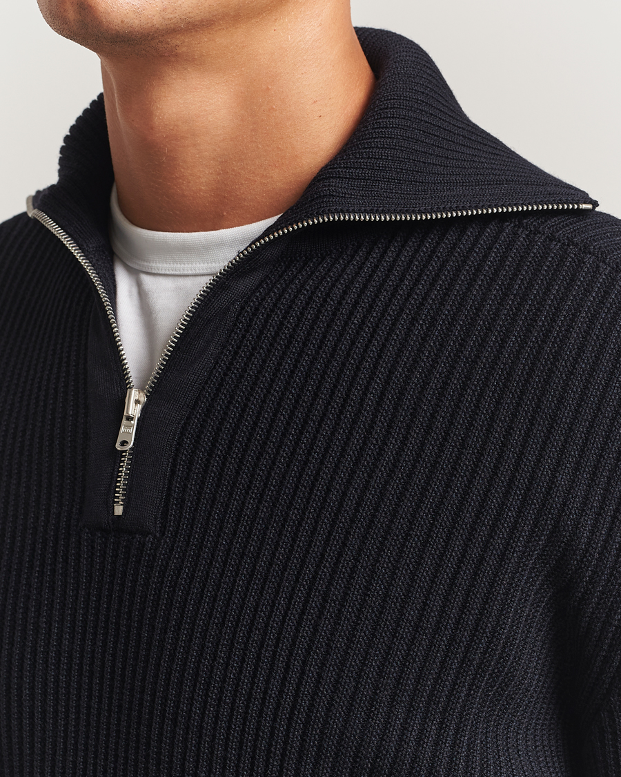 Herr | Tröjor | S.N.S. Herning | Fender Short Zip Navy Blue