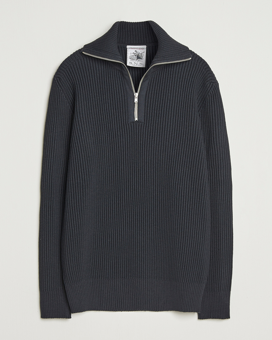 Herr | Tröjor | S.N.S. Herning | Fender Wool Half-Zip Molten Grey